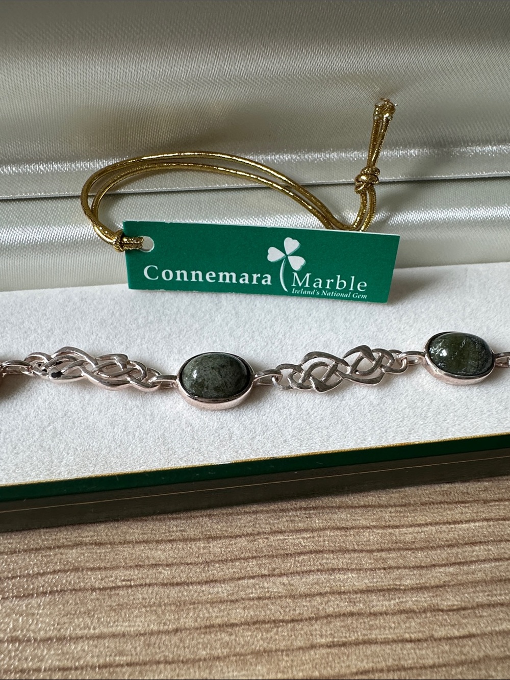 Connemara Marble Bracelet - Sterling Silver - Picture 4 of 4